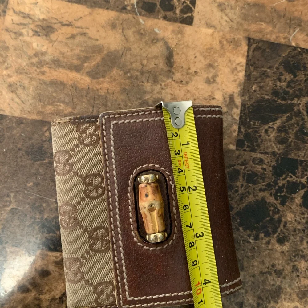 Brown Leather Vintage Gucci Wallet